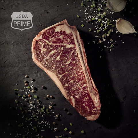 Black Label Strip Loin Steaks – Bone-in